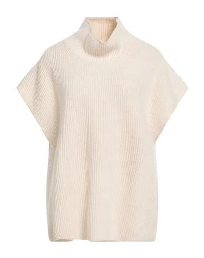 Weekend Max Mara Woman Turtleneck Cream Size L Wool, Polyamide, Viscose, Cashmere In White