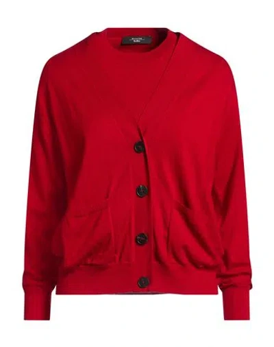 Weekend Max Mara Woman Twin Set Red Size Xl Wool, Cashmere