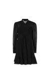 Weekend Max Mara Lace-insert Ruffled Mini Dress