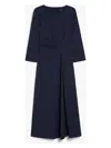 Weekend Max Mara Round-neck Dress In Navy