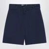 Weekend Max Mara Bermuda Blue In Cotton And Linen In Blue