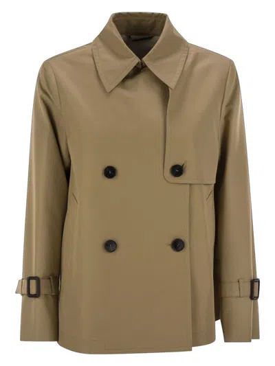 Weekend Max Mara Women's Biglia - Drip-proof Gabardine Short Trench Coat In Beige