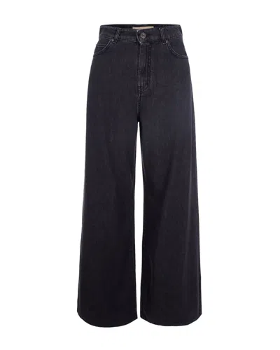Weekend Max Mara Black Wide Leg High Rise Jeans
