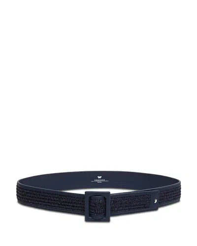 Weekend Max Mara Women's Bocca Woven Belt In Blue