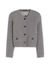 Weekend Max Mara Savona Wool Jacket In Gray