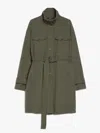 Weekend Max Mara Brioso Dress Dark Green In Dark Green