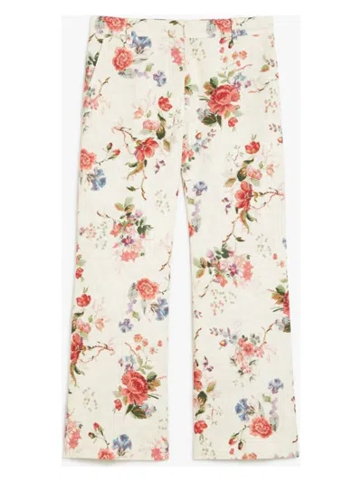 WEEKEND MAX MARA WOMEN'S CADMIO LONG TROUSER BEIGE | SIZE 44 | 2515131122600007