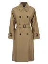 Weekend Max Mara Trench Canasta Reversibile In Beige