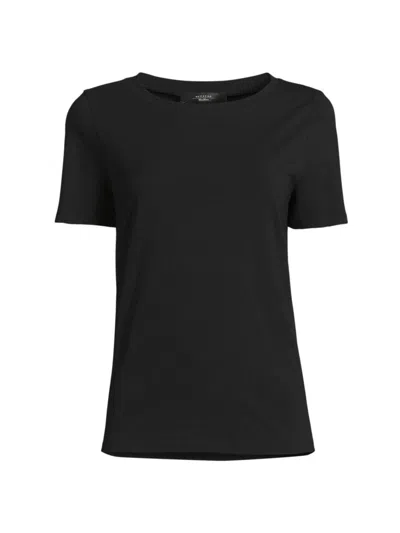 Weekend Max Mara Women's Cotton-blend Jersey T-shirt In Black