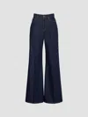 Weekend Max Mara Wide-leg Jeans In Navy