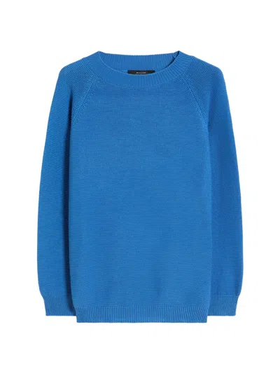 Weekend Max Mara Women's Cotton Sweater In Blue