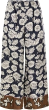 Weekend Max Mara Printed Pyjama Trousers In Blue