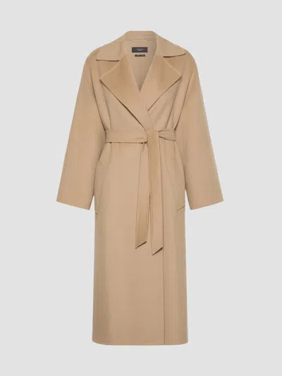 Weekend Max Mara Women's Double Wool Blend Coat In Camel