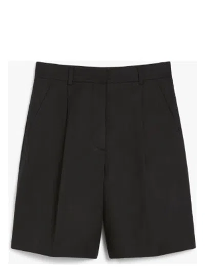 WEEKEND MAX MARA WOMEN'S ECUBA SHORT TROUSER BLACK | SIZE 42 | 2515141032600012