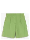 Weekend Max Mara Ecuba Short Trouser Green In Green