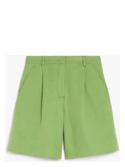 WEEKEND MAX MARA WOMEN'S ECUBA SHORT TROUSER GREEN | SIZE 40 | 2515141032600006
