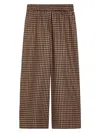 Weekend Max Mara Wool Blend Ebe Wide-leg Pant With Embroidery
