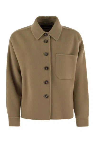 Weekend Max Mara Women's Emiro - Wool Shirt Jacket In Camel