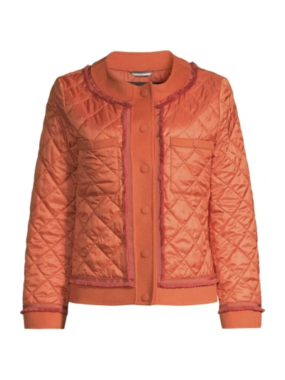 Weekend Max Mara Women's Ferro Quilted Jacket In Orange