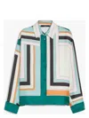 Weekend Max Mara Formia Printed Silk Twill Shirt In Multicolour
