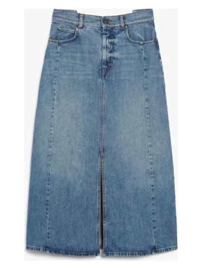 WEEKEND MAX MARA WOMEN'S GESSO SKIRT NAVY | SIZE 48 | 2515101061600006