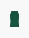 Weekend Max Mara Womens Green Sleeveless Slim-fit Knitted Top In Green