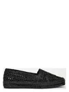 Weekend Max Mara Raffia-effect Espadrilles In Black