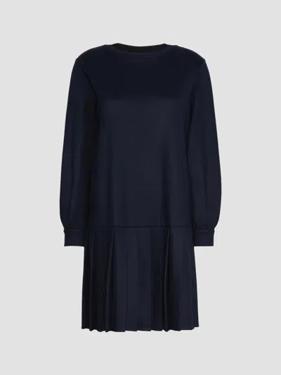 Weekend Max Mara Women's Jacquard Jersey Dress In Navy