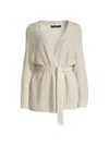 WEEKEND MAX MARA WOMEN'S KABALA BELTED LINEN SWEATER