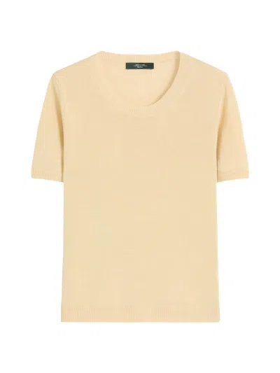 Weekend Max Mara Women's Linen Yarn Basic Jumper In Yellow