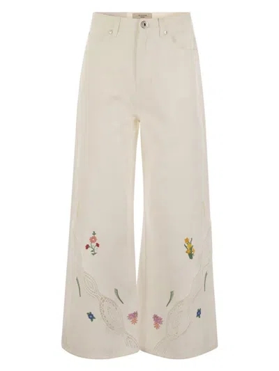 WEEKEND MAX MARA WOMEN'S LORD LONG TROUSER WHITE | SIZE 40 | 2515131022600009