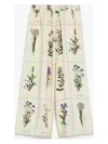 Weekend Max Mara Printed Silk Lory Wide-leg Pant In Beige