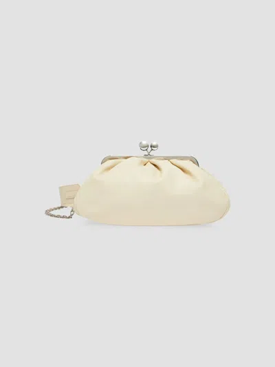 Weekend Max Mara Women's Medium Sheepskin Pasticcino Clutch In Ivory