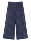 Weekend Max Mara Micron Denim Trouser Navy