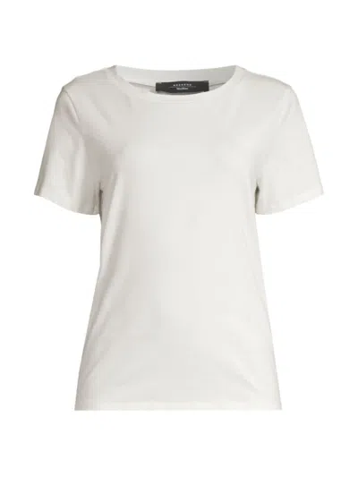Weekend Max Mara Women's Multif Cotton-blend Jersey T-shirt In White