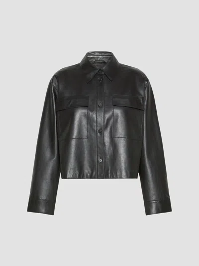 WEEKEND MAX MARA WOMEN'S NAPPA LEATHER JACKET