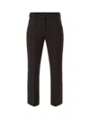 Weekend Max Mara Rana Trousers In Double Viscose Canvas In Black