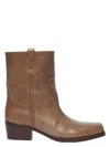 Weekend Max Mara Ranch Leather Cowboy Boots