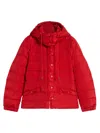 Weekend Max Mara Long-sleeved Down Jacket In Red