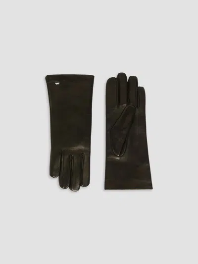 Weekend Max Mara Women's Short Nappa Leather Gloves In Black