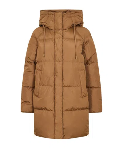 Weekend Max Mara Women's Shorts Puffer Jacket In Brown