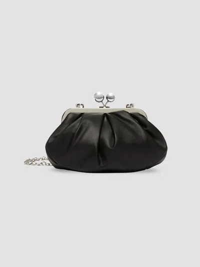 Weekend Max Mara Women's Small Sheepskin Pasticcino Bag In Black