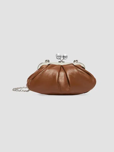 Weekend Max Mara Women's Small Sheepskin Pasticcino Bag In Tobacco