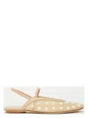 Weekend Max Mara Pearl-embellished Slingback Flats In Beige