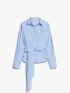 Weekend Max Mara Women's Torino Shirt Blue | Size 42 | 2425116071600058 In Blue