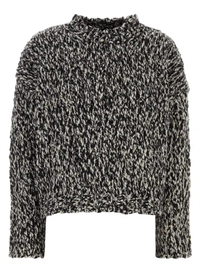 Weekend Max Mara Women's Two-tone Wool Blend Crine Sweater | Size Xl | 2425366062600 Color 002