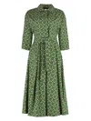 Weekend Max Mara Women's Varenna Printed Shirtdress In Green