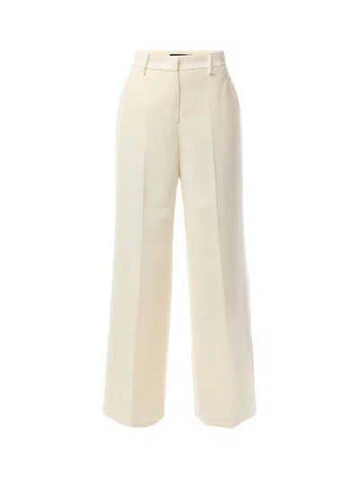 Weekend Max Mara Malizia Linen Canvas Wide Pants In Neutro