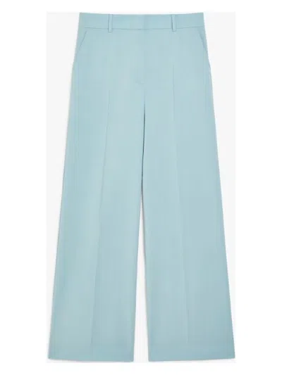 WEEKEND MAX MARA WOMEN'S VISIVO LONG TROUSER GREEN | SIZE 48 | 2515131041600006