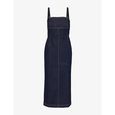 max mara weekend denim dress Max Mara | Woman - Cotton denim dress with belt - Ultramarine
